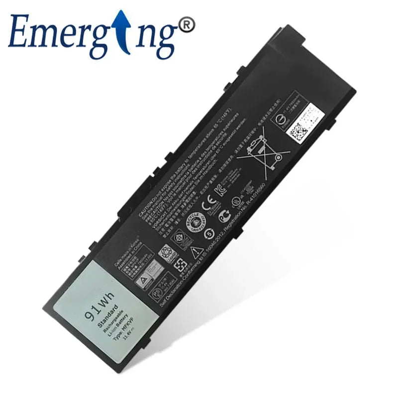 11.4V 91wh New original Laptop Battery For Dell Precision 15 7510 7520 7720 M7710 MFKVP GR5D3 T05W1 1G9VM M28DH RDYCT