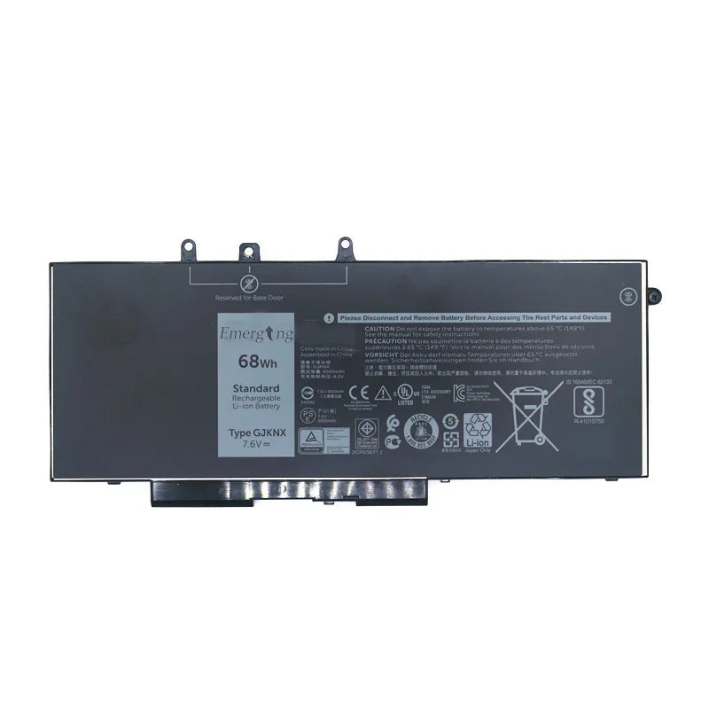 7.6V 68WH Original GJKNX Laptop Battery for Dell Latitude E5480 5580 5490 5590  Precision M3520 M3530 GD1JP