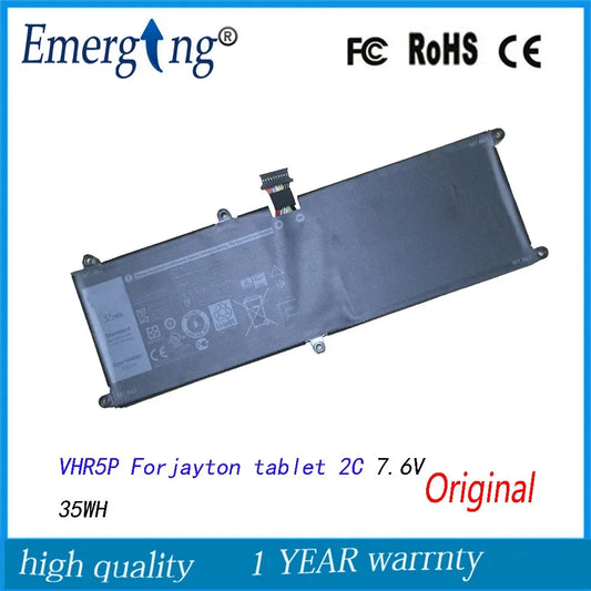 7.6V 35Wh New Original Laptop Tablet  Battery for Dell Latitude 11 5175 VHR5P Jayton Tablet 2C