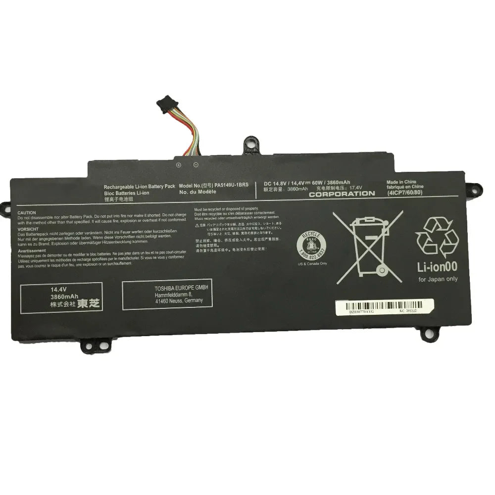 New Laptop Battery for Toshiba Tecra Z40T-A1410 Z50-A-11H 4INP7/60/80 PA5149U-1BRS