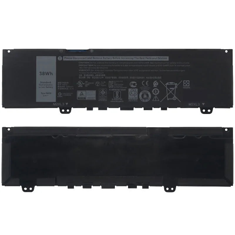 11.4V 38WH New Original Laptop Battery F62G0 for Dell Inspiron 13 5370 7370 7373 Vostro 5370 RPJC3 P87G 39DY5