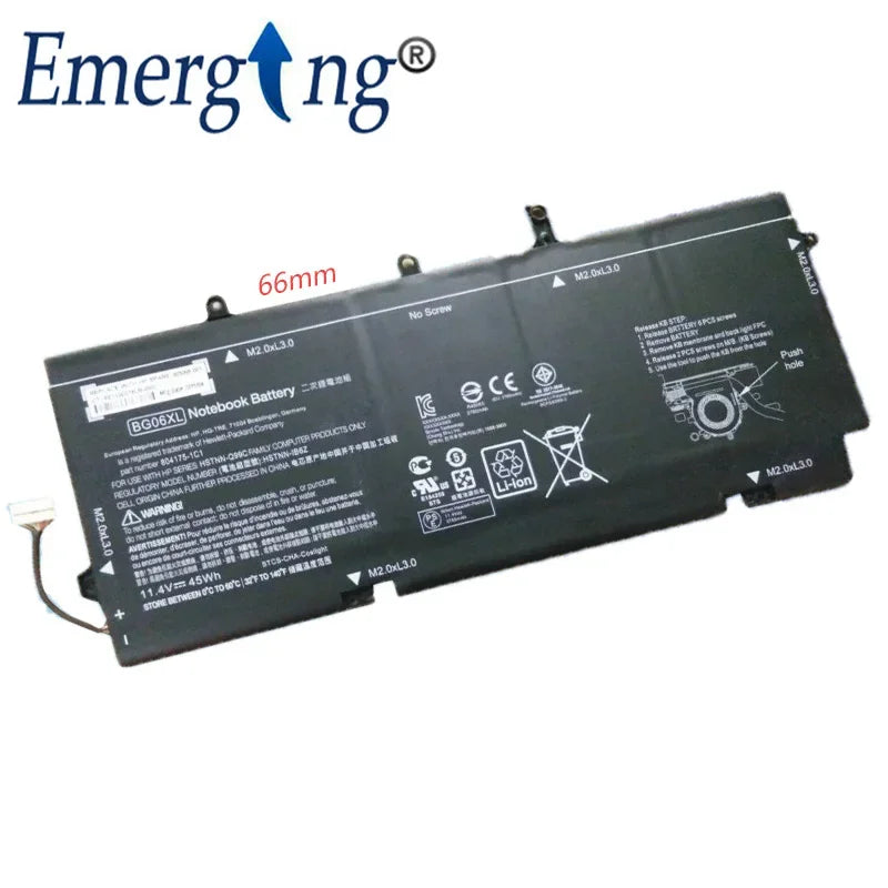 11.4V 45WH New Original BG06XL Laptop Battery for HP Folio1040 G3 HSTNN-IB6Z HSTNN-Q99C 804175-1C1 804175-181