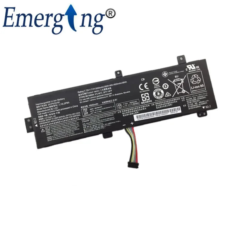 7.72V 39Wh  New Laptop Battery L15L2PB5 for Lenovo  XiaoXin 310-15IKB 510-15IKB L15M2PB5 L15M2PB3