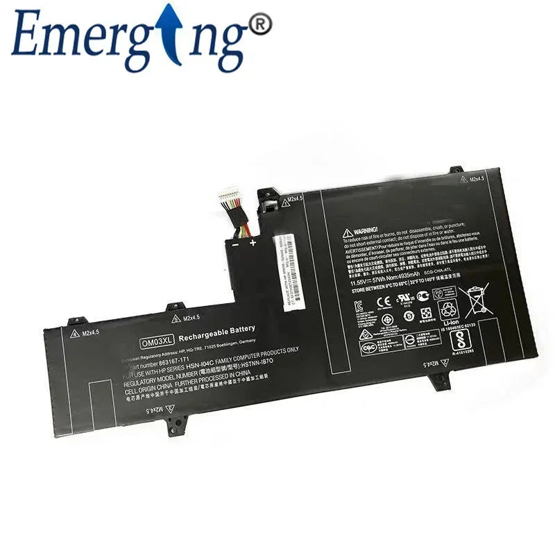 New Original OM03XL Laptop Battery for HP Elitebook x360 1030 G2 Series HSTNN-IB7O HSTNN-IB70 HSN-I04C 863167-171 863167-1B1