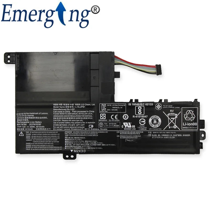 7.6V 35WH New Laptop Battery L15M2PB1 for Lenovo Yoga 510-14ISK 7000-14 520 L15L2PB1 L15L3PB0 L15M3PB0 L15C2PB1