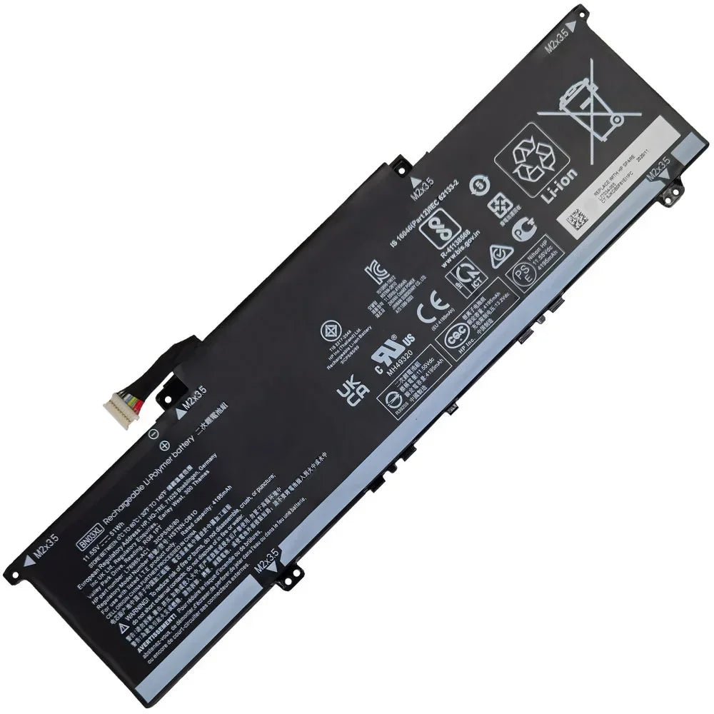 11.55V 51WH BN03XL  Laptop Battery for HP Envy x360 TPN-C145 TPN-C147 15m-ee0013dx  HSTNN-DB9N HSTNN-OB1O L73965-271