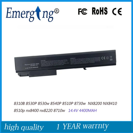 14.4V 4400MAH New Laptop Battery for HP 8310B 8530P 8530w 8540P 8510P 8730w NX8200 NX8410 8510p nx8400 nx8220