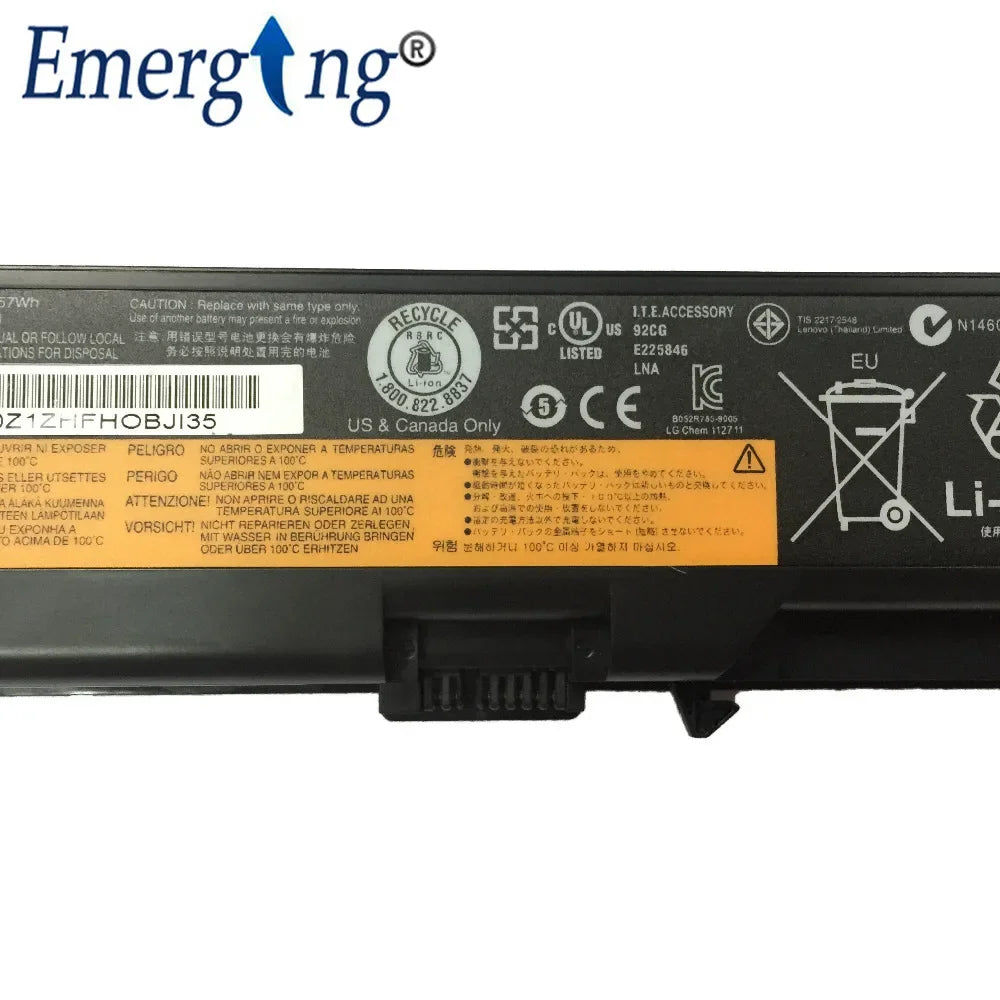 10.8V 57WH Original Laptop Battery for Lenovo ThinkPad 42T4911 42T4912 L410 L412 L420 L421 W510 L510 L520 L512 W520 T410 T510